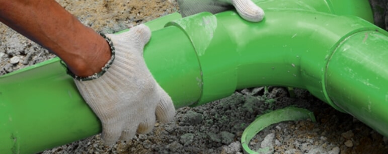 Green big pipe