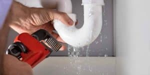 Man Fixing Leaky P Trap with Pipe Wrench | Monkey Wrench, Sewer & Drain | Best Toilet Repair in Utah