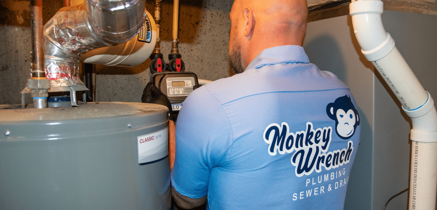 Water Softener water quality installation by Monkey Wrench Plumber